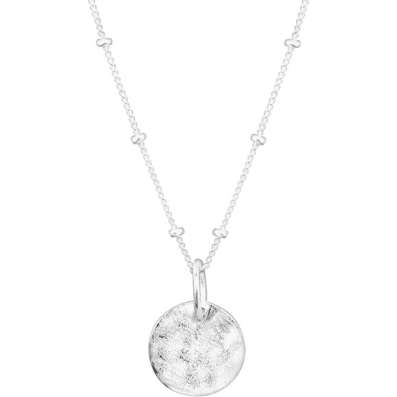 Sterling Silver Satellite Pendant Necklace 16-18